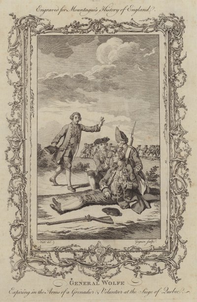 General Wolfes død ved beleiringen av Quebec av Charles the Elder Grignion