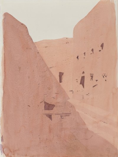 Golgata, Lalibela, Etiopia, 1996 (wc på papir) av Charlie Millar