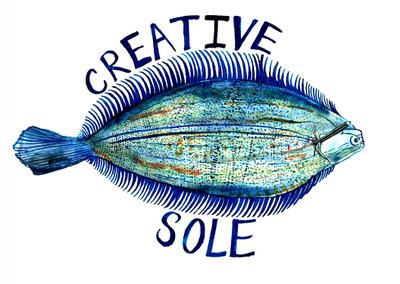 Creative Sole, 2019 (penn, blekk og akvarell) av Charlotte Orr