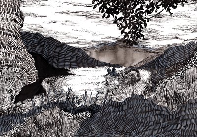 Misty Landscape, 2020 av Charlotte Orr