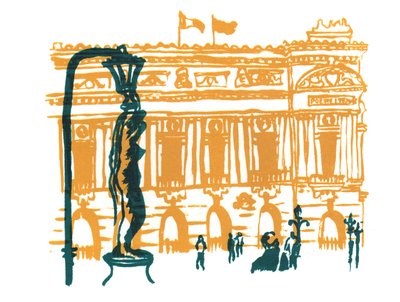 Paris Opera House, 2014 (skjermtrykk) av Charlotte Orr