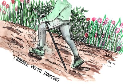 Parkinsons Illustrations, 2019 (blekk og akvarell) av Charlotte Orr