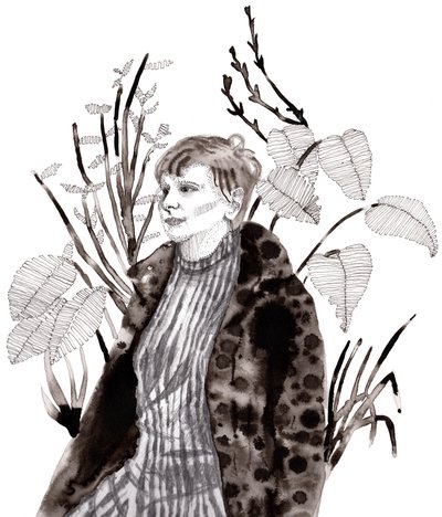 Selvportrett, 2020 av Charlotte Orr