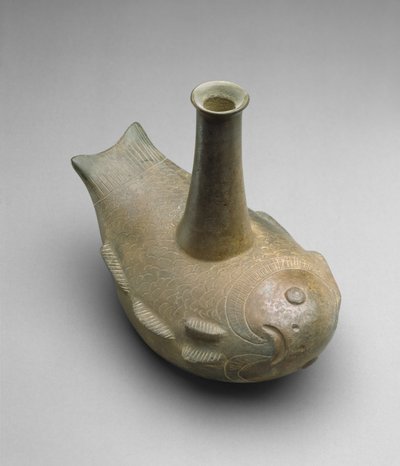 Fiskefartøy, 450-200 f.Kr. (innskåret keramikk) av Chavin Chavin