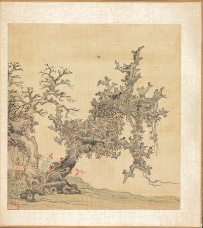 Malerier etter Ancient Masters: An Ancient Tree av Chen Hongshou