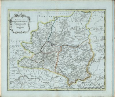 Generelt kart over Vyatka Governorate, 1791. av Chernoi