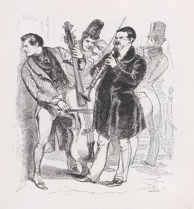 Bryllupsnatten fra The Complete Works of Béranger, 1836. av Cherrier