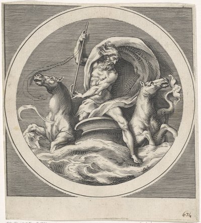 Neptun Gods and Goddesses (kopier) (serietittel) av Cherubino Alberti (possibly)