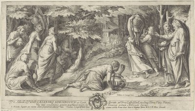 Israelittene flykter fra Egypt av Cherubino Alberti