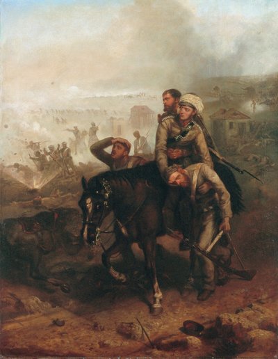 Løytnant William George Cubitt (1835-1903) fikk Victoria-korset i Lucknow under det indiske mytteriet 30. juni 1857, ca. 1860 av Chevalier Louis William Desanges