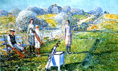 Et spill golf av Childe Frederick Hassam