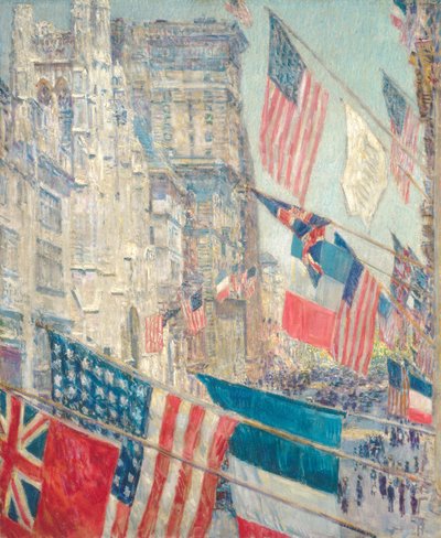 Allies Day, mai 1917 (olje på lerret) av Childe Frederick Hassam