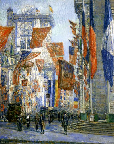 Avenue of the Allies av Childe Frederick Hassam