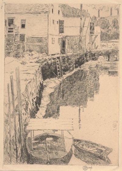 Cos Cob Dock av Childe Frederick Hassam