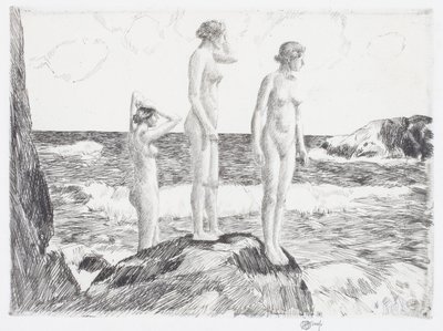 Dyphavsbadere av Childe Frederick Hassam