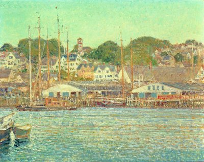 Gloucester havn av Childe Frederick Hassam