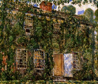 Home Cottage, East Hampton, ca. 1916 (olje på lerret) av Childe Frederick Hassam