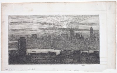 Manhattan av Childe Frederick Hassam