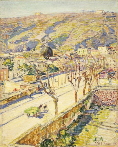 Posillipo, Italia av Childe Frederick Hassam