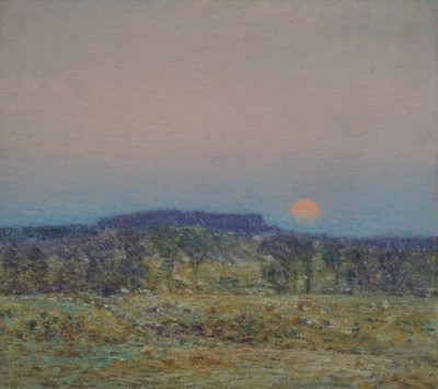 Måneoppgang i september av Childe Frederick Hassam
