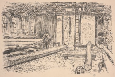 Spar Shop, Gloucester av Childe Frederick Hassam