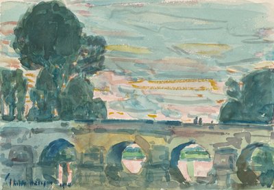 Broen ved Grez av Childe Frederick Hassam
