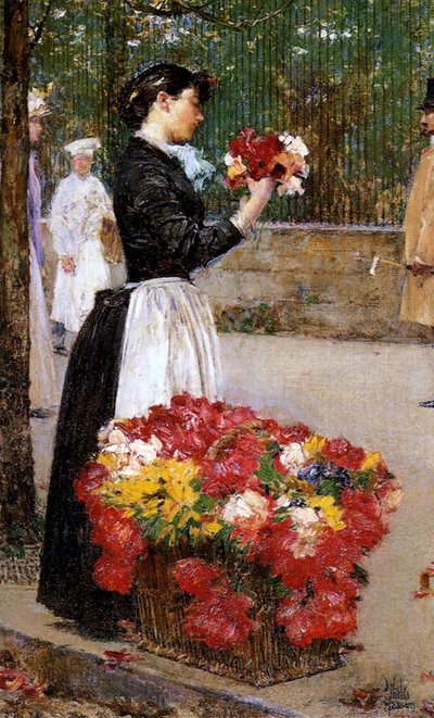 Blomsterjenta av Childe Frederick Hassam