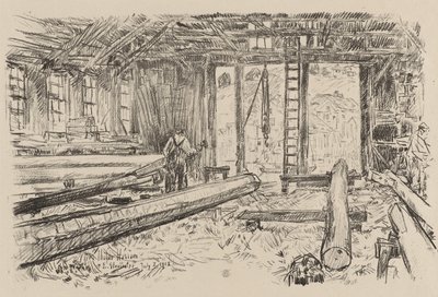 Spar-butikken, Gloucester, 8. juli av Childe Frederick Hassam