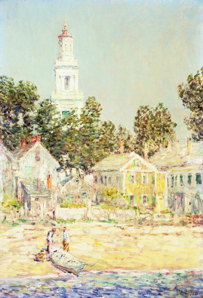 White Church, Provincetown av Childe Frederick Hassam