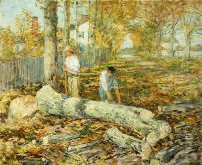 Vedhoggere (Den gamle alm) av Childe Frederick Hassam