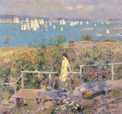 Yachter, Gloucester av Childe Frederick Hassam