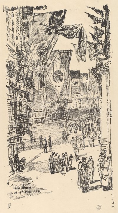 Avenue of the Allies av Childe Hassam