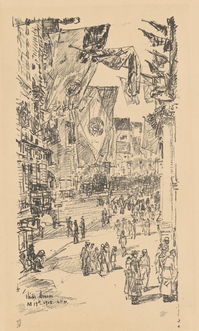 Avenue of the Allies av Childe Hassam