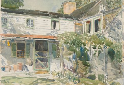 Baksiden av det gamle huset av Childe Hassam