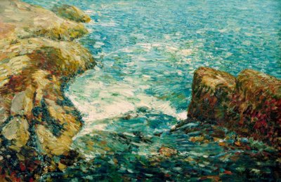 Surf og steiner av Childe Hassam