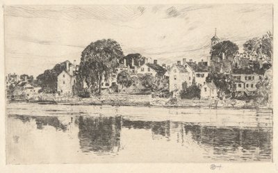 Skorsteiner, Portsmouth, 1915 av Childe Hassam
