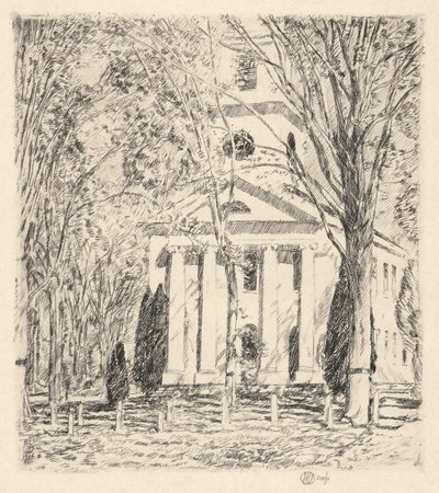 Kirke i Old Lyme, 1924 av Childe Hassam