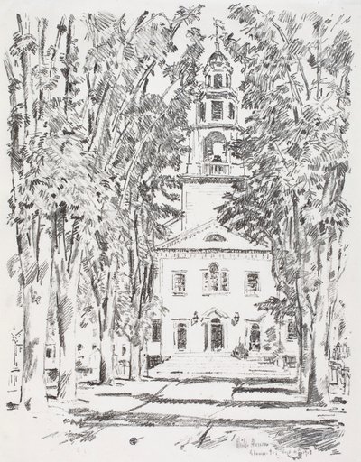 Kolonikirke, Gloucester av Childe Hassam