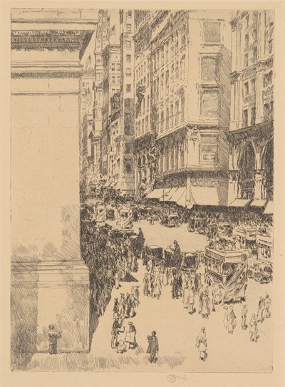 Fifth Avenue, middag av Childe Hassam