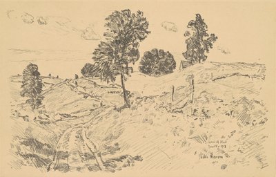 Landskap, Land of Nod av Childe Hassam