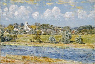 Landskap ved Newfields, New Hampshire av Childe Hassam