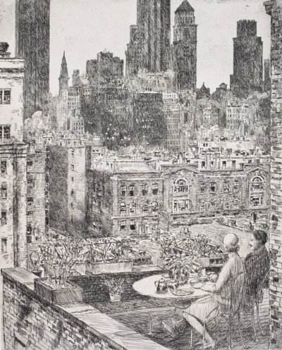 New York, våren 1931 av Childe Hassam