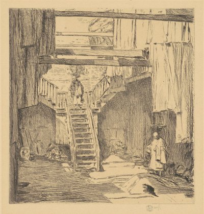 Gamle Chinatown, San Francisco av Childe Hassam