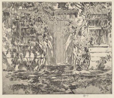 Old Doorway, Easthampton av Childe Hassam