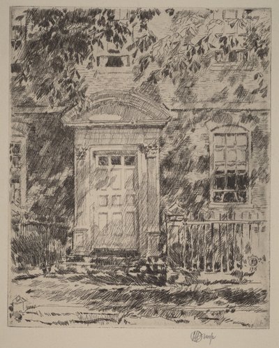 Døråpning i Portsmouth av Childe Hassam