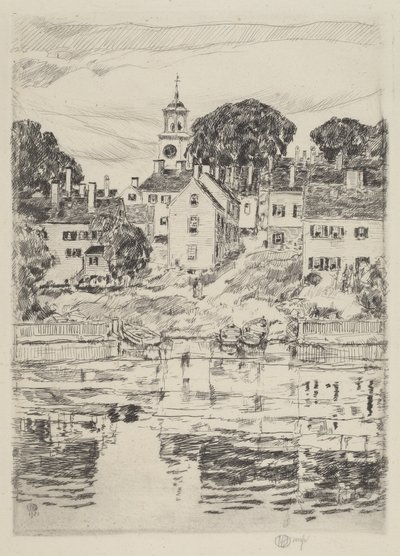 Kirketårnet, Portsmouth av Childe Hassam