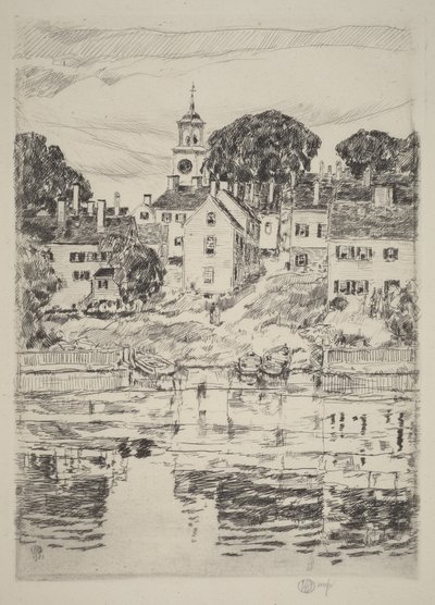 Kirketårnet, Portsmouth av Childe Hassam