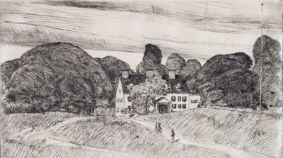 Lion Gardiner-herregården av Childe Hassam
