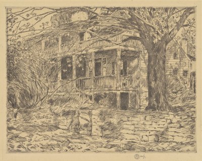 Det gamle huset, Cos Cob av Childe Hassam