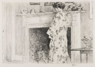 Den hvite kimonoen av Childe Hassam